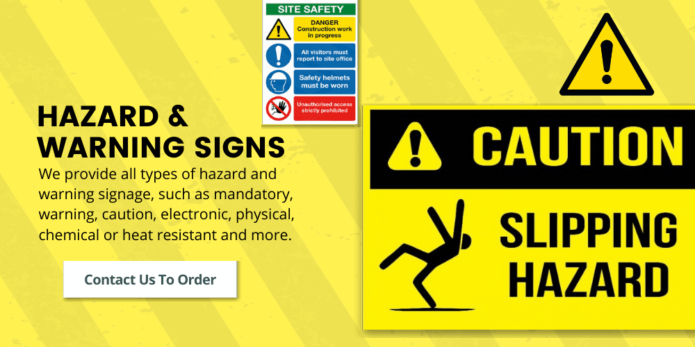 HAZARD AND WARNING signs